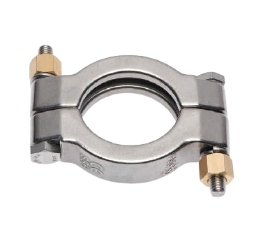 Collier clamp SSH haute pression avec fermeture double écrous en laiton