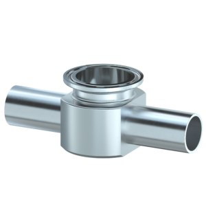 <center> DT-4.1.2-10 (DT-28) <br> ASME BPE SF4 Té instrumentation