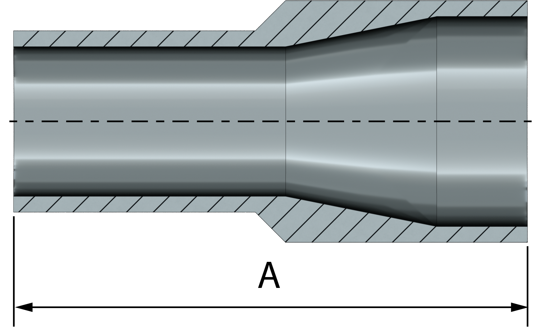 <center> DT-4.1.3-1 (DT-11) <br> ASME BPE SF4 Réduction concentrique – Image 4