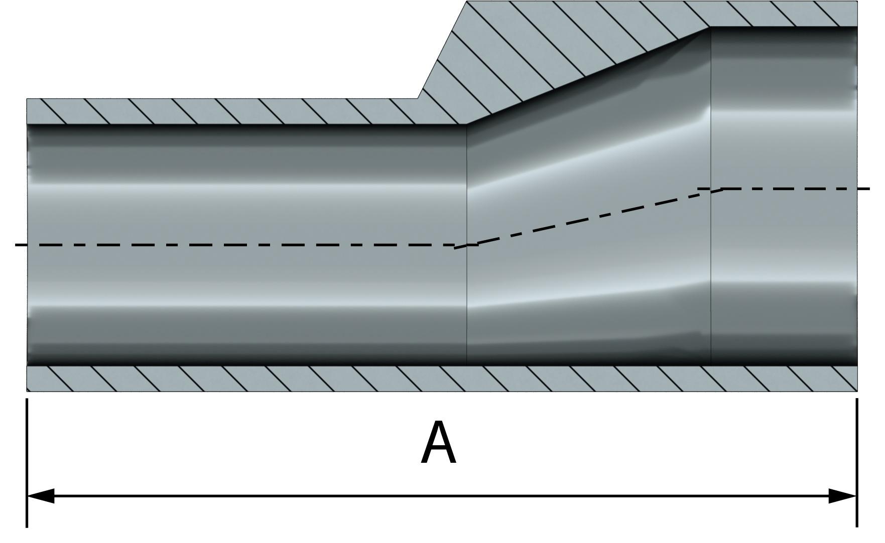 <center> DT-4.1.3-1 (DT-11) <br> ASME BPE SF1 Réduction excentrique – Image 4