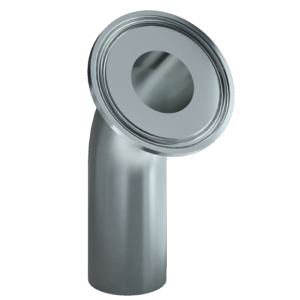 <center> DT-4.1.1-5 (DT-13) <br> ASME BPE SF1 Coude 45° BW/TC
