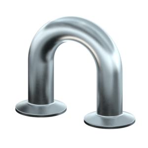 <center> DT-4.1.1-8 (DT-24) <br> ASME BPE SF1 Coude 180° TC/TC