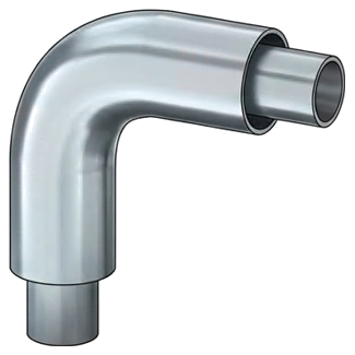 <center>Coude COAX 90°<br> Ultron®, 316L