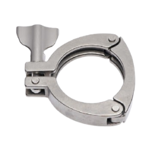 Collier clamp 3 segments 304L articulés pour répartition uniforme du serrage
