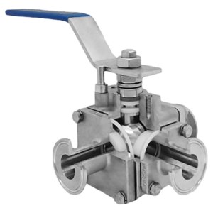 <center> Vannes à boisseau multiport <br> sanitaire 3, 4 et 5 voies IMI PBM