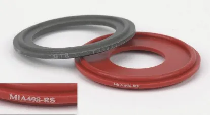 Joint clamp gravé : référence lisible sur la collerette d'un joint silicone
